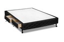 Ver imagem 1 de Cama Box Castor Casal Poli Preto com 2 Gavetas 138x188x27cm