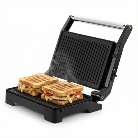 Sanduicheira Grill Essencial Inox 1000w 127v Abertura 180º Itatiaia