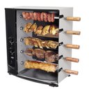 Ver imagem 4 de Churrasqueira a Gás Natural Gn com 5 Espetos Giratórios Assador Rotativo Bivolt Aço Carbono Arke