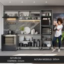 Ver imagem 6 de Armário de Cozinha Completa 260cm Cinza Nice Madesa 04