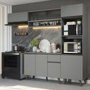Ver imagem 1 de Armário de Cozinha Completa 260cm Cinza Nice Madesa 04