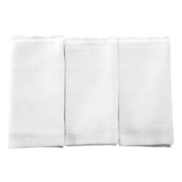 Kit Toalha de Boca Bebê Pinte & Borde Branco Incofral Pacote C/ 3 Unidades - 1