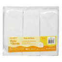 Ver imagem 2 de Kit Toalha de Boca Bebê Pinte & Borde Branco Incofral Pacote C/ 3 Unidades