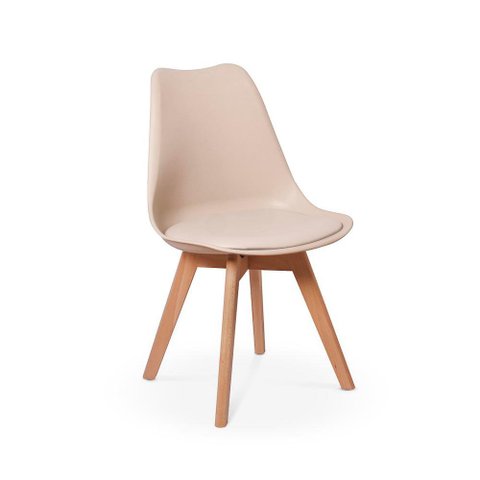Cadeira Wood Safira - Nude