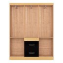 Ver imagem 3 de Guarda Roupa Casal Ambiente Milão 6 Portas Damasco Preto – Poquema