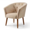 Ver imagem 5 de Jogo 2 Poltronas Estofadas Tecido Veludo Elegante para Sala de Espera Aconchegante Pés de Madeira Re