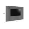 Painel Brise sem Nicho 220cm para Tv até 75 Polegadas Edn Cor Cedro - 2