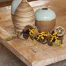 Maison Charlo | Biojoias da Amazonia - Colar de Mesa Decoração Bouquet de Babaçu Amarelo - 6