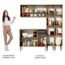 Ver imagem 3 de Armário de Cozinha Compacta 169cm Rustic/Preto Emilly Winter Madesa 08