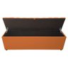 Recamier Puff Baú Casal 1,83 Veludo Laranja Cobre Laranja - 4
