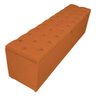 Recamier Puff Baú Casal 1,83 Veludo Laranja Cobre Laranja - 5