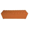Recamier Puff Baú Casal 1,83 Veludo Laranja Cobre Laranja - 6