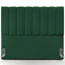 Ver imagem 4 de Kit Cabeceira Cama Box Casal 140cm Calçadeira Recamier Baú Dália W01 Suede Verde Musgo - Lyam