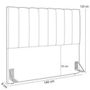 Ver imagem 7 de Kit Cabeceira Cama Box Casal 140cm Calçadeira Recamier Baú Dália W01 Suede Verde Musgo - Lyam