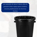 Ver imagem 5 de Kit 3 Pacotes Sacos de Lixo Preto Reciclado Resistente Reforçado 50 Litros 63cm x 80cm Pacote com 20