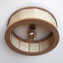 Ver imagem 4 de Luminária Lustre Pendente Rústico Retro Madeira Sisal 60cm