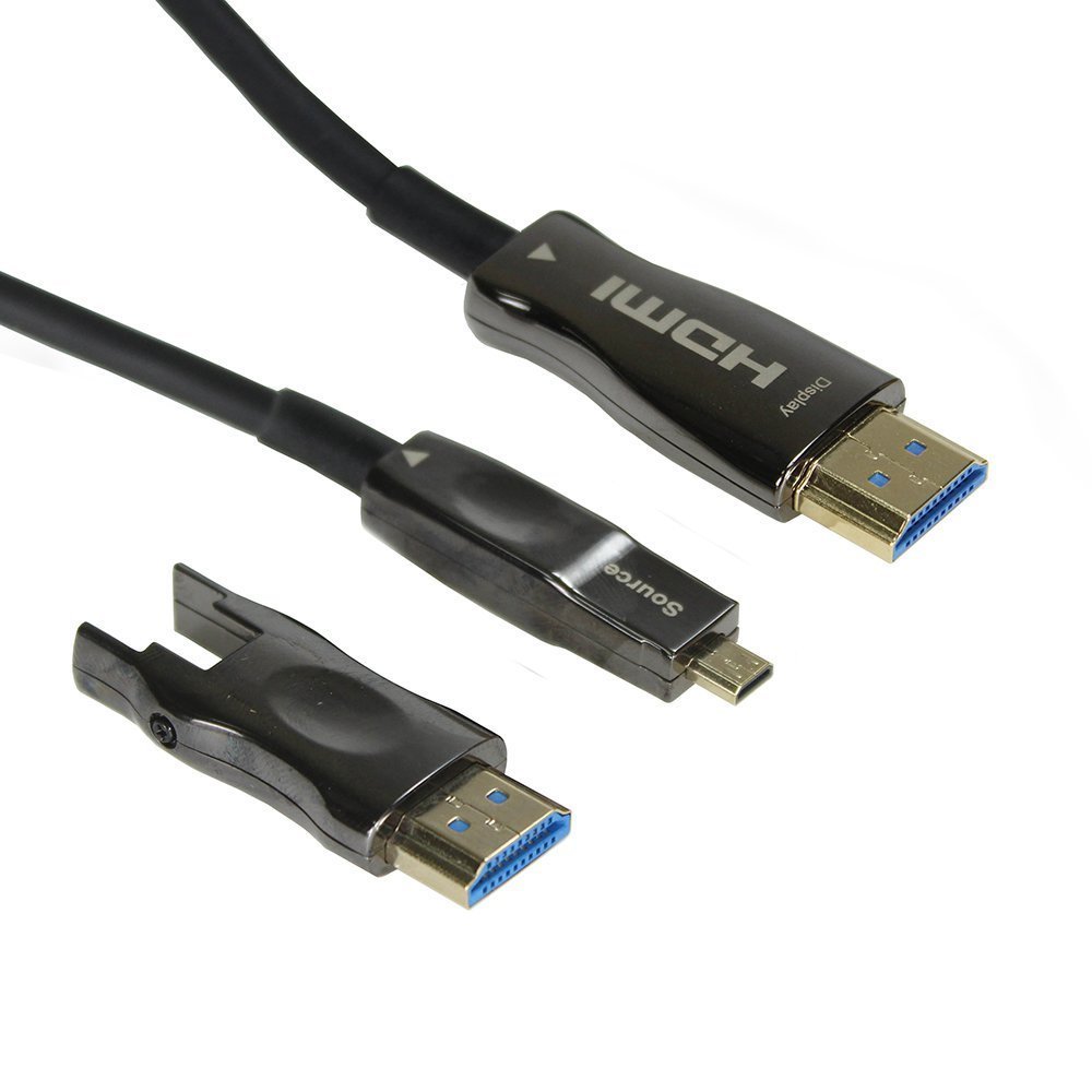 Cabo Hdmi Fibra Optica Desmontavel 2.0 100 Metros