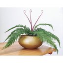 Ver imagem 2 de Arranjo Flor Artificial Samambaia Renda Verde Com Vaso Ouro