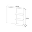 Ver imagem 6 de Armário C/ Balcão Banheiro Suspenso Bn3601 S/ Cuba 80cm e Espelho Bn3608 Branco - Tecno Mobili