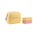 Ver imagem 2 de Lancheira Térmica Retrô Polarbox 6 Litros com Marmita - Amarelo/rosa