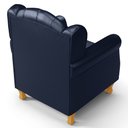 Ver imagem 7 de Poltrona de Amamentação e Descanso com Pés de Madeira Lucy P04 Sintético Azul Marinho - Mpozenato