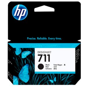 Cartucho de Tinta Comp 711 Cz133a Preto Plotter T120 520 130