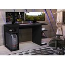 Ver imagem 1 de Escrivaninha Mesa Gamer com Borda Colorida:Preta