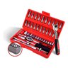 Kit Jogo Chaves Soquete Aço Catraca com Maleta 46 Peças - 4