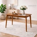 Ver imagem 2 de Mesa para Sala de Jantar Ficus 130cm Tampo em Mdf Madeira/cinamomo