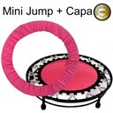 Ver imagem 2 de Cama Elástica Mini Jump Rosa + Capa + Colchonete 90x45x2cm