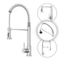 Ver imagem 1 de Torneira para Cozinha Gourmet Milão Monocomando Aço Inox 304 Goldenx