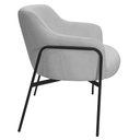 Ver imagem 7 de Kit 02 Poltronas Decorativas Jade Base Aço Preto Bouclé Cinza Claro - Nexta Casa