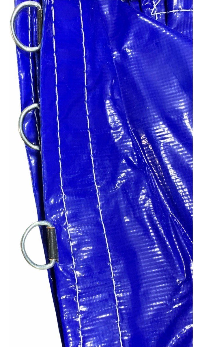 Lona para Caminhão Emborrachada Azul/Preto com Argola - 9x5 - 4