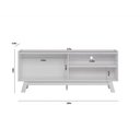 Ver imagem 2 de Rack 1,60m Linea Aurum Nature / Off White Tv até 65´´ Linea Brasil