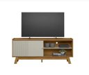 Ver imagem 3 de Rack 1,60m Linea Aurum Nature / Off White Tv até 65´´ Linea Brasil