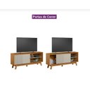 Ver imagem 4 de Rack 1,60m Linea Aurum Nature / Off White Tv até 65´´ Linea Brasil