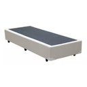 Ver imagem 1 de Base Cama Box Solteiro Couro Sintético Bege 40x88x188