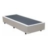 Base Cama Box Solteiro Couro Sintético Bege 40x88x188 - 1
