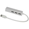 Cabo Adaptador Hub Usb Type C Rj45 3 Portas - 4