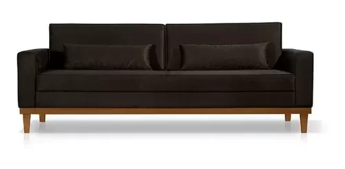 Ver imagem 5 de Sofá Living 3 e 2 Lugares Valência - 2,20/1,58mts + 02 Poltronas C/ Base Madeira de Reflorestamento 