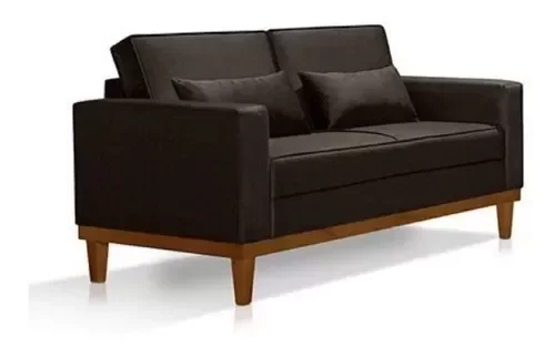 Ver imagem 3 de Sofá Living 3 e 2 Lugares Valência - 2,20/1,58mts + 02 Poltronas C/ Base Madeira de Reflorestamento 