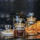 Ver imagem 6 de Jogo 2 Potes Vidro Hermético Âmbar Decor Afeto Coração 1 Litro - Tuut