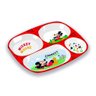 Kit Refeição Infantil Melamina Mickey 6 Peças Prato, Copo, Jogo Americano e Talheres- Tuut - 3