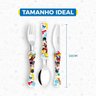 Kit Refeição Infantil Melamina Mickey 6 Peças Prato, Copo, Jogo Americano e Talheres- Tuut - 8