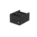 Ver imagem 5 de Gaveteiro Aéreo GA02G P15 2 Gavetas em MDF-MDP com Fechadura Preto Pandin Móveis