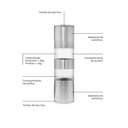 Ver imagem 6 de Moedor de Sal e Pimenta Tramontina Realce Duplo em Aço Inox e Acrílico com Moinho em Cerâmica