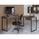 Ver imagem 2 de Mesa em L com 1 Gavetas Ferv Afarra