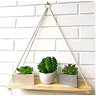 Kit 2 Prateleiras Suspensa Estante Decorativa de Madeira - 2