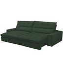 Ver imagem 6 de Sofá Retrátil Reclinável para Sala de Estar Living 290cm Dimas F04 Veludo Verde - Lyam Decor