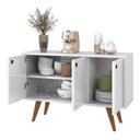 Ver imagem 2 de Aparador Para Salão De Beleza Multifuncional Nico Decore Buffet 3 Portas Multiuso